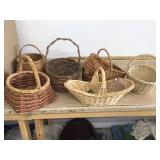 ASSORTED WICKER BASKETS
