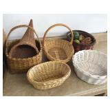 ASSORTED WICKER BASKETS