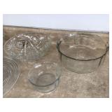 Transparent serving containers