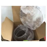 Household items in tote with lid