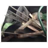 Large tote with garden items