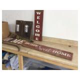 One-of-a-kind handmade signs and antiques