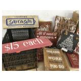 BARNWOOD SIGNS - HOUSEHOLD MISC