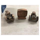 Historic John Deere bank with tractor banks