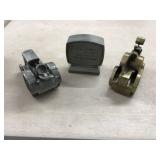 Vintage John Deere employee credit union bank with two tractor banks