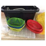 Tote bag with cords tray accessories