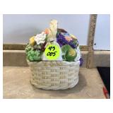 Woven basket-shaped container for storing cookies
