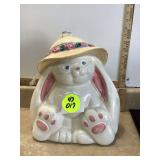 Rabbit-shaped cookie jar