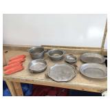 Colorful aluminum cookware and dishware