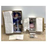2 NEW PORCELAIN DOLLS - COLLECTIBLES