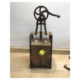 Vintage metal butter-making device