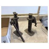 2 VINTAGE SCREW JACKS - TOOLS