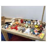 Variety of collectible plush toys