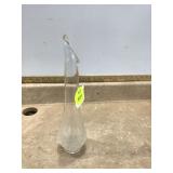 FENTON CLEAR GLASS VASE - COLLECTIBLES