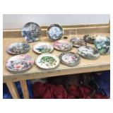 Variety of decorative plates often collectible