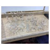 Variety of elegant wine glasses