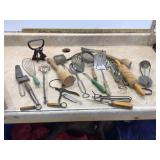 Retro kitchen tools nostalgic designs often metal or wood