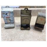 Collectible holders for matchsticks often crafted from various materials featuring unique