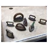 ASSORMENT OF SAD IRONS - COLLECTIBLES