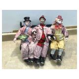 3 CLOWNS ON A BENCH - COLLECTIBLES