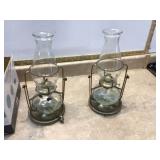 2 OIL LAMPS - COLLECTIBLES