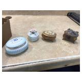 4 TRINKET BOXES - COLLECTIBLES
