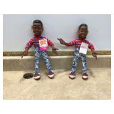 Two retro Steve Urkel dolls