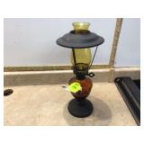AMBER GLASS OIL LAMP - HOME DECOR