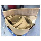BOX OF VARIOUS VENEER - HOUSEHOLD MISC