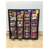 DISPLAY OF 17 NASCARS - COLLECTIBLES