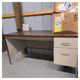 Office desk and equipment