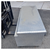 Approximately 12 aluminum diamond plate tool boxes