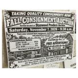 Fall consignment Auction 