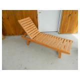 Wooden deck chair