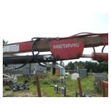 Metavic 1150 log loading trailer with hydraulic crane