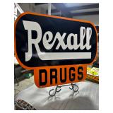 Enamel Rexall sign 