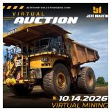 VIRTUAL MINING, HEAVY EQUIPMENT & SUPPORT EQUIPMENT AUCTION- OCTOBER 14TH AT 1PM CT