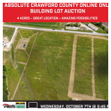 Absolute Crawford County Online Only Building Lot Auction