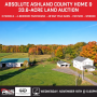 Absolute Ashland County Home & 33.6-Acre Land Auction