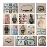 Citizen Watches, Coins, Currency, Jewelry & more