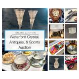 Personal Property Auction - Waterford Crystal, Antiques, and Sports Auction