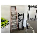 #109 • 6 ft Ladder & Hand trucks