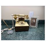 #214 • Vintage Western Electric French style rotary telephone with Picture Frame