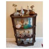 #226 • Vintage Perfume Bottles with Wooden Shelf