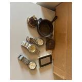 #319 • Zippos - Cast Iron Ash Tray - Watches