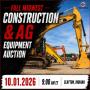 THE FALL MIDWEST CONSTRUCTION & AG EQUIPMENT AUCTION - OCTOBER 1ST at 9 AM ET