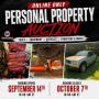 ONLINE ONLY PERSONAL PROPERTY AUCTION