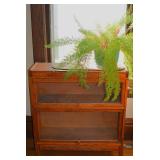 2stack oak barrister bookcase