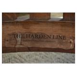Oak Harden Mission arm chair w/label