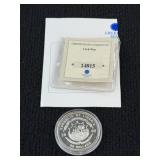 2000 Republic of Liberia Civil War, $20 Silver Coin, American Mint